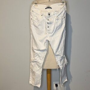 Citizens Of Humanity White Charolette crop Jeans